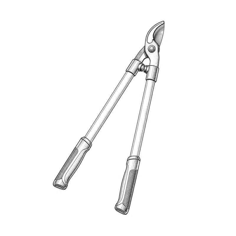 Technische Strichzeichnung zum Bauteiltyp: Astschere Power Cut RR 630 WOLF-Garten Art. 73AGA002650